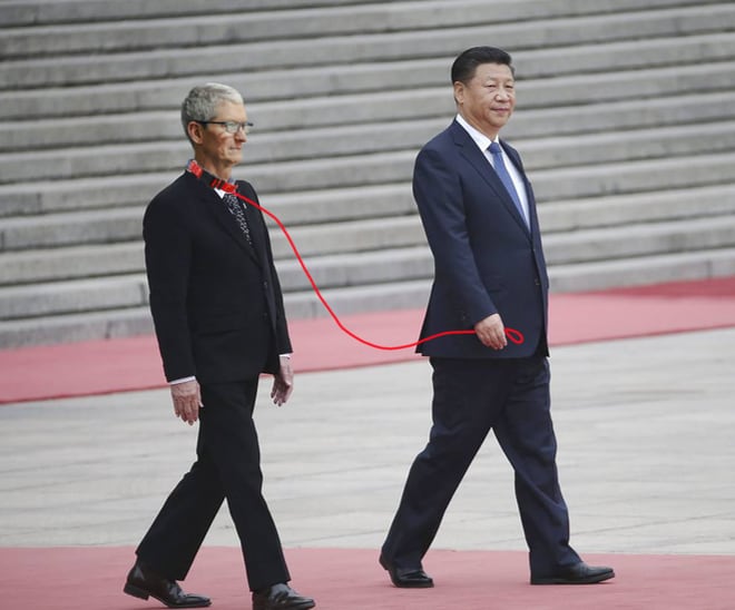 Børnecenter dræbe Generator Tim Cook firmly latched Apple onto China's CCP teat. What's his plan for  weaning it off?