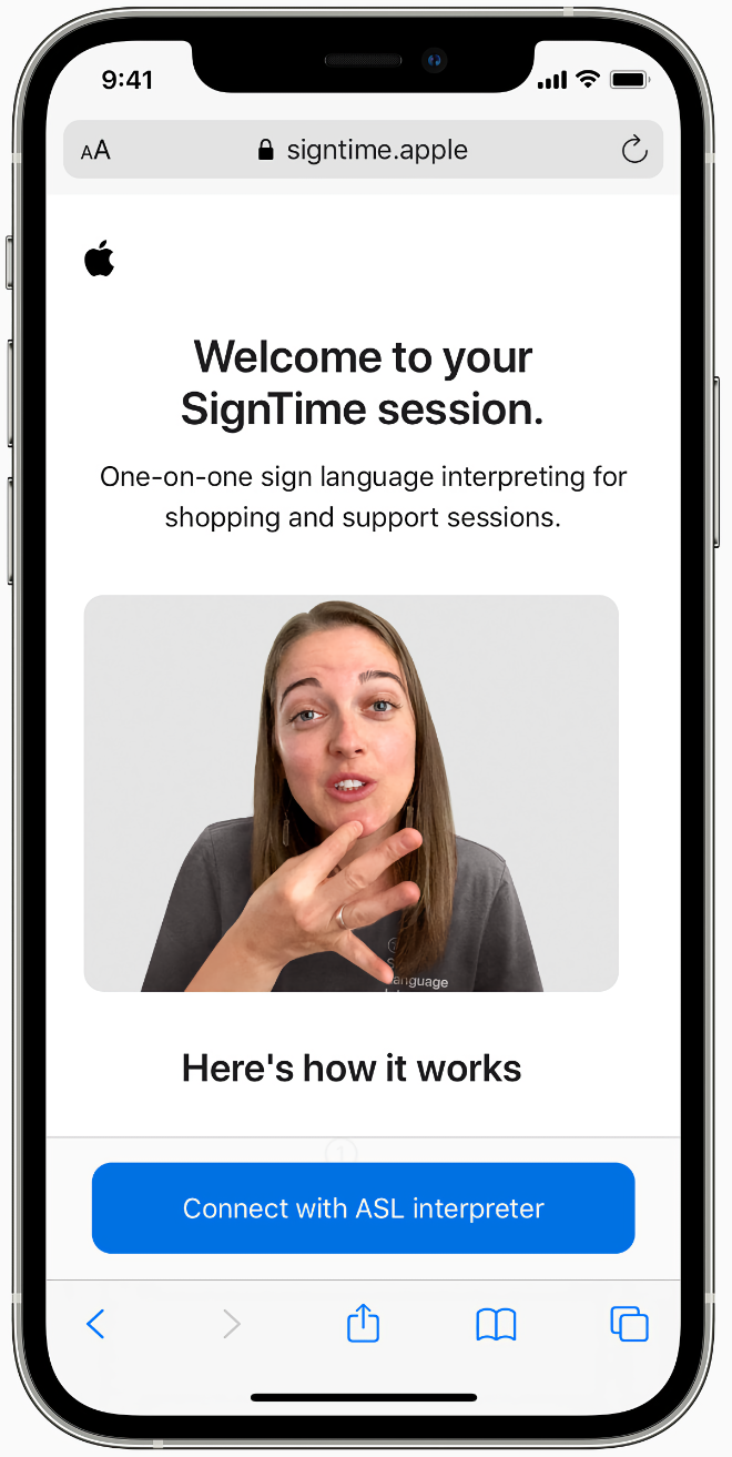 photo of Apple previews powerful software updates for people with disabilities; new SignTime service launches May 20th image