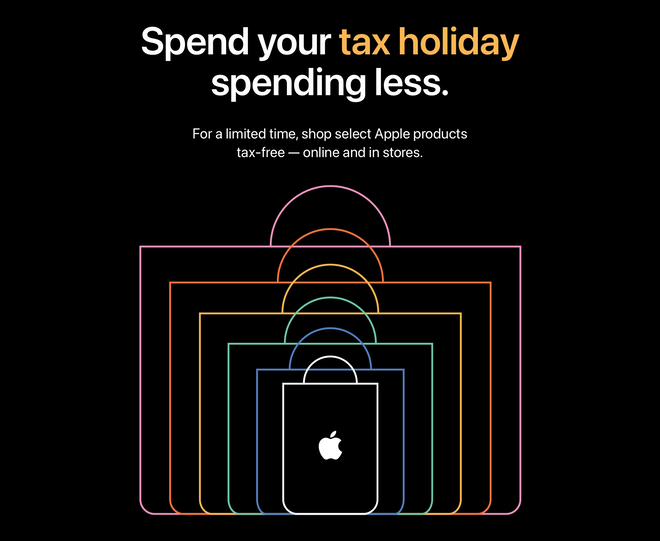 Apple touts taxfree Mac, iPads, and more in several U.S. states
