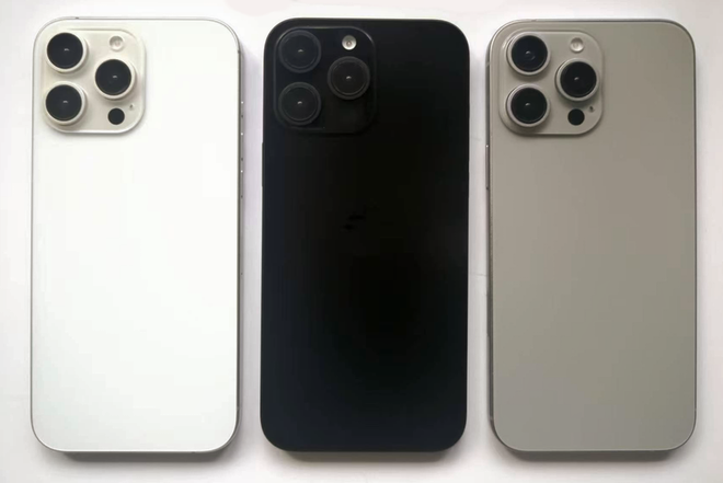 New leaked image shows iPhone 16 Pro in White, Deep Black, and Titanium finishes