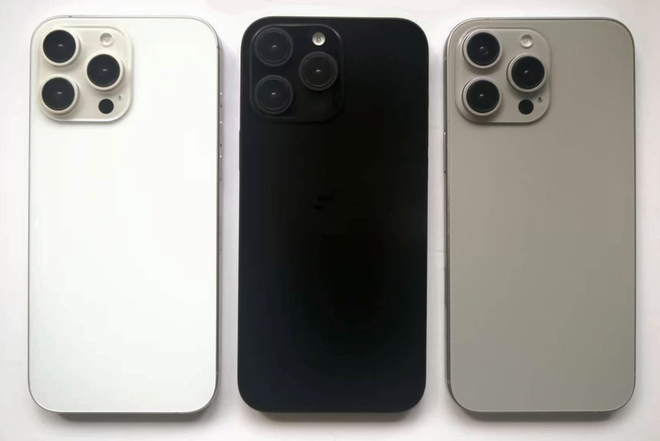 photo of New leaked image shows iPhone 16 Pro in White, Deep Black, and Titanium finishes image