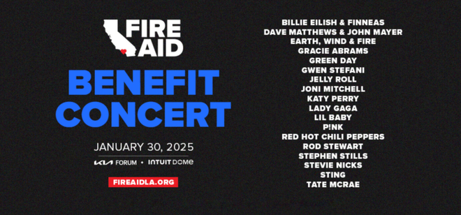 Apple to stream Jan. 30 ‘FireAid’ benefit concert featuring Billie Eilish, Lady Gaga, Joni Mitchell, and more